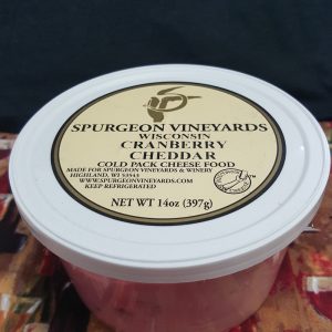 Cranberry Cheddar Cheese Spread using our WINE 14oz